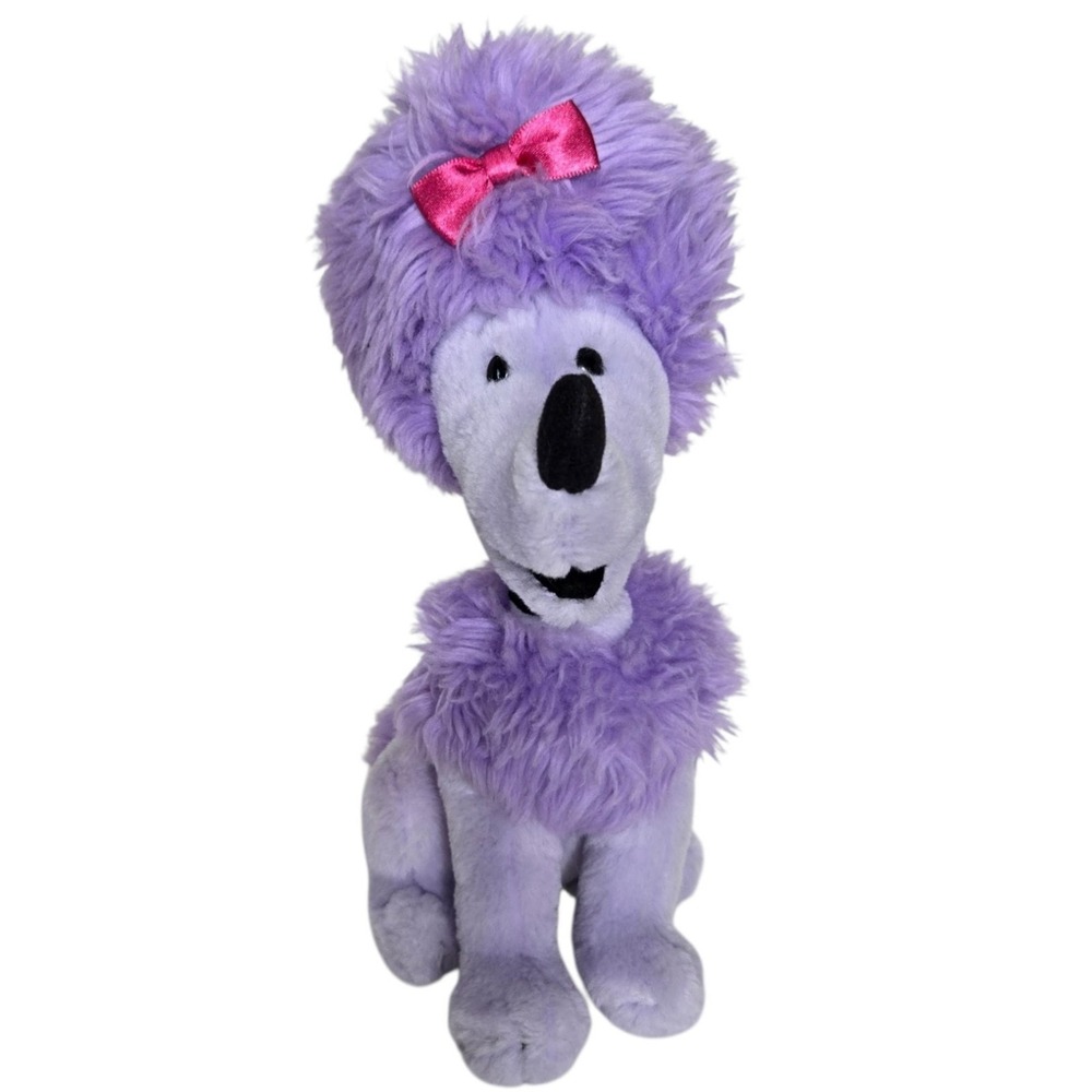 Kohls Cares Cleo Clifford Big Red Dog Plush 11" Purple Poodle PBS Books 2003